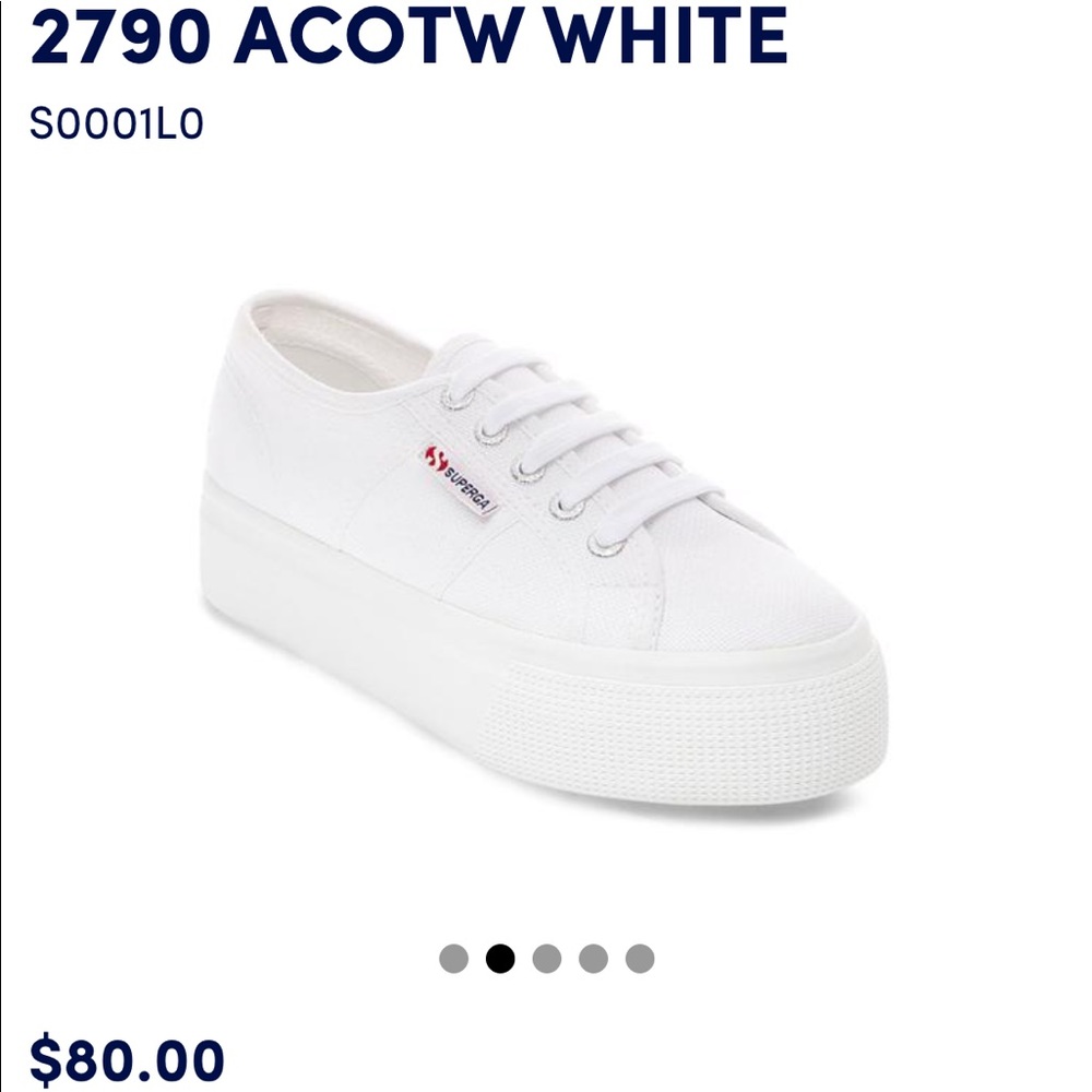 Brand new SUPERGA platform sneakers